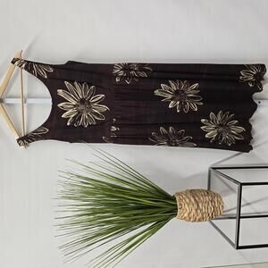 Tommy Bahama Brown Floral Midi Dress